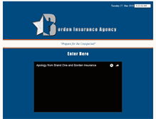 Tablet Screenshot of bordeninsurance.com
